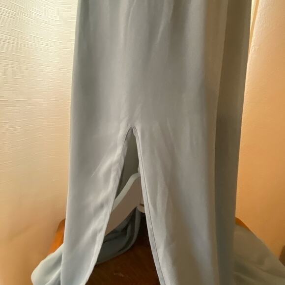 Show Me Your MUMU Heather Halter Dress, Soft Gray - Picture 5 of 8